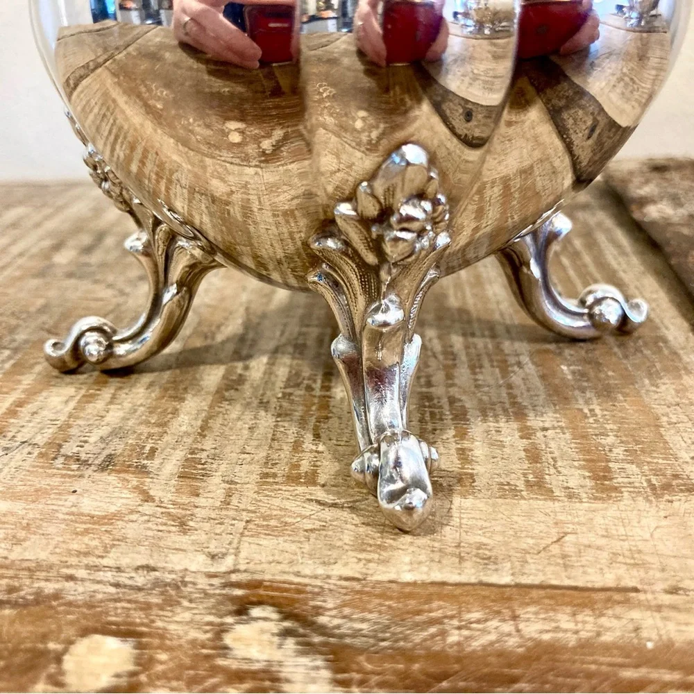 Silver Plated Creamer Reed & Barton Winthrop Pumpkin #1795 Cottagecore Kitchen - Picture 8 of 14